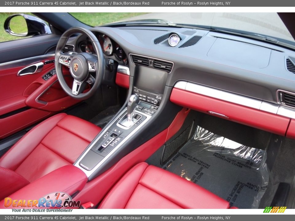 2017 Porsche 911 Carrera 4S Cabriolet Jet Black Metallic / Black/Bordeaux Red Photo #11
