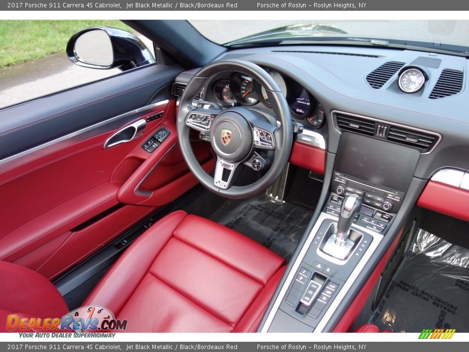 2017 Porsche 911 Carrera 4S Cabriolet Jet Black Metallic / Black/Bordeaux Red Photo #12
