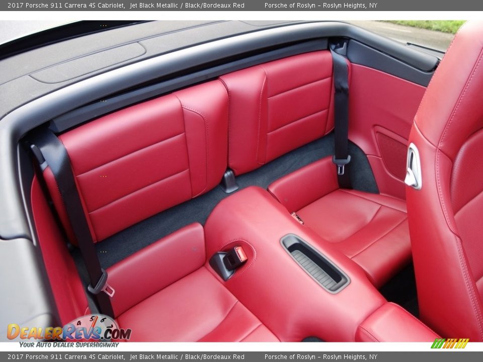 2017 Porsche 911 Carrera 4S Cabriolet Jet Black Metallic / Black/Bordeaux Red Photo #14
