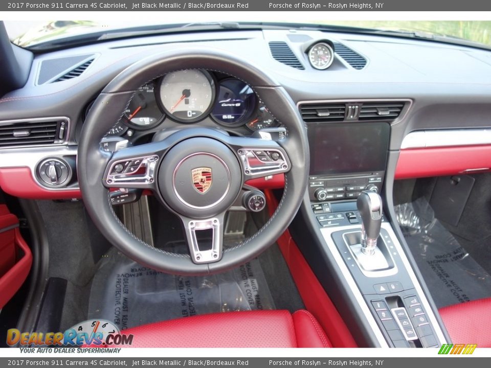 2017 Porsche 911 Carrera 4S Cabriolet Jet Black Metallic / Black/Bordeaux Red Photo #15