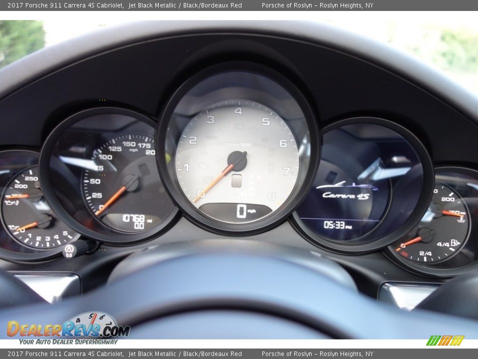 2017 Porsche 911 Carrera 4S Cabriolet Jet Black Metallic / Black/Bordeaux Red Photo #16