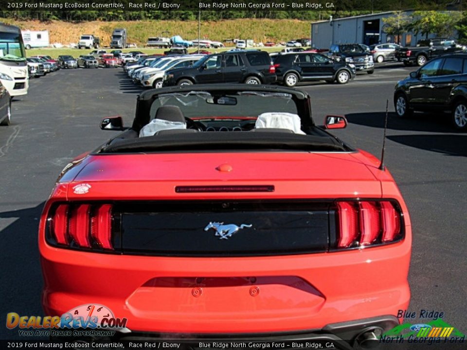 2019 Ford Mustang EcoBoost Convertible Race Red / Ebony Photo #4