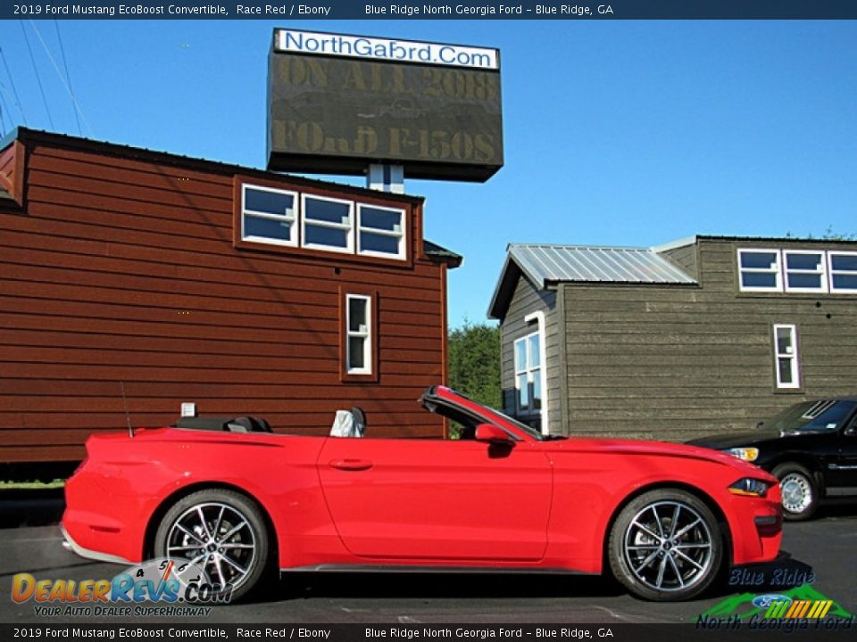 2019 Ford Mustang EcoBoost Convertible Race Red / Ebony Photo #6