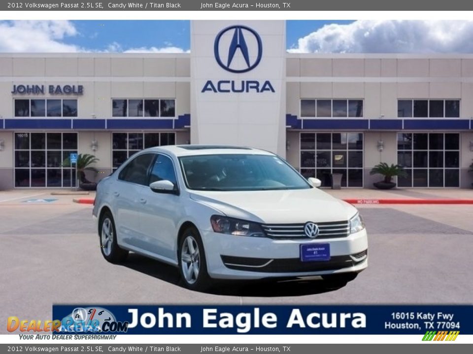 2012 Volkswagen Passat 2.5L SE Candy White / Titan Black Photo #1