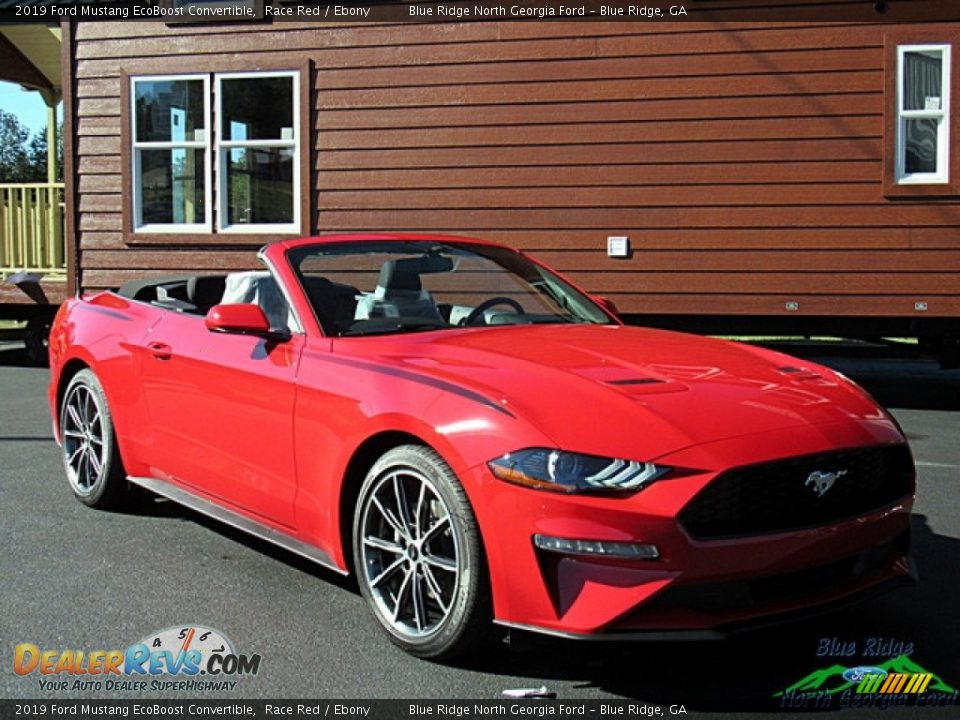 2019 Ford Mustang EcoBoost Convertible Race Red / Ebony Photo #7