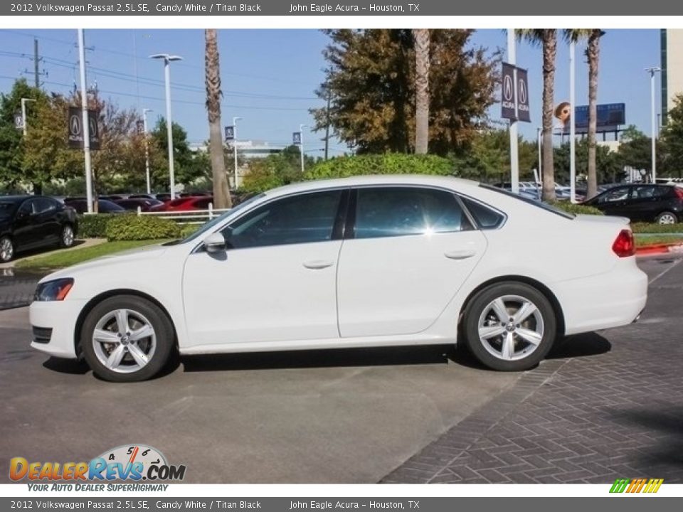 2012 Volkswagen Passat 2.5L SE Candy White / Titan Black Photo #4
