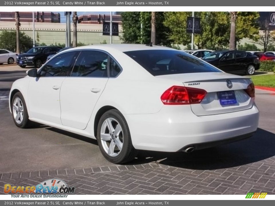 2012 Volkswagen Passat 2.5L SE Candy White / Titan Black Photo #5