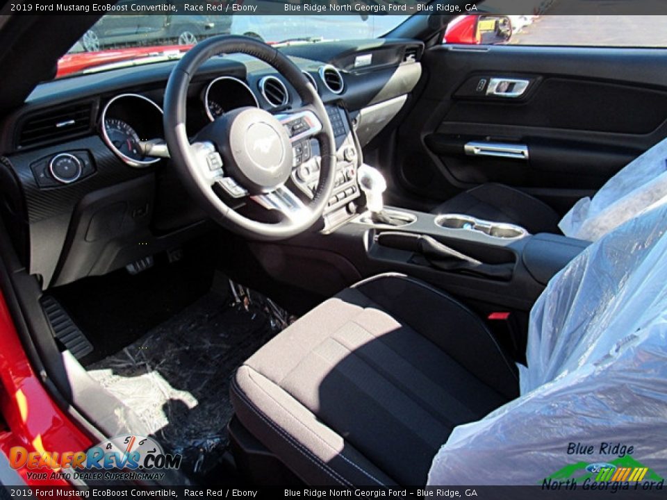 2019 Ford Mustang EcoBoost Convertible Race Red / Ebony Photo #12
