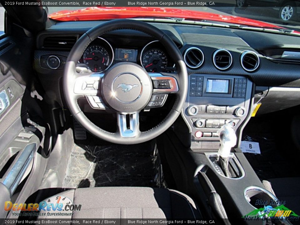 2019 Ford Mustang EcoBoost Convertible Race Red / Ebony Photo #17