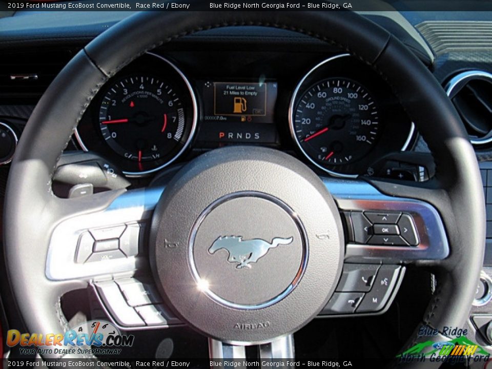 2019 Ford Mustang EcoBoost Convertible Race Red / Ebony Photo #19