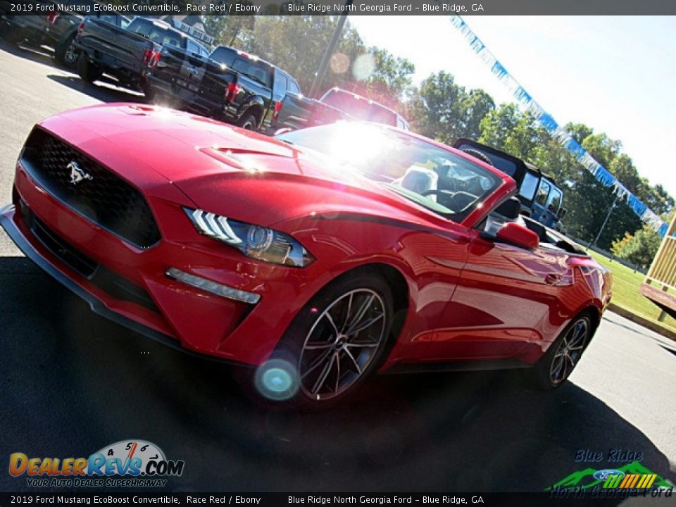 2019 Ford Mustang EcoBoost Convertible Race Red / Ebony Photo #28