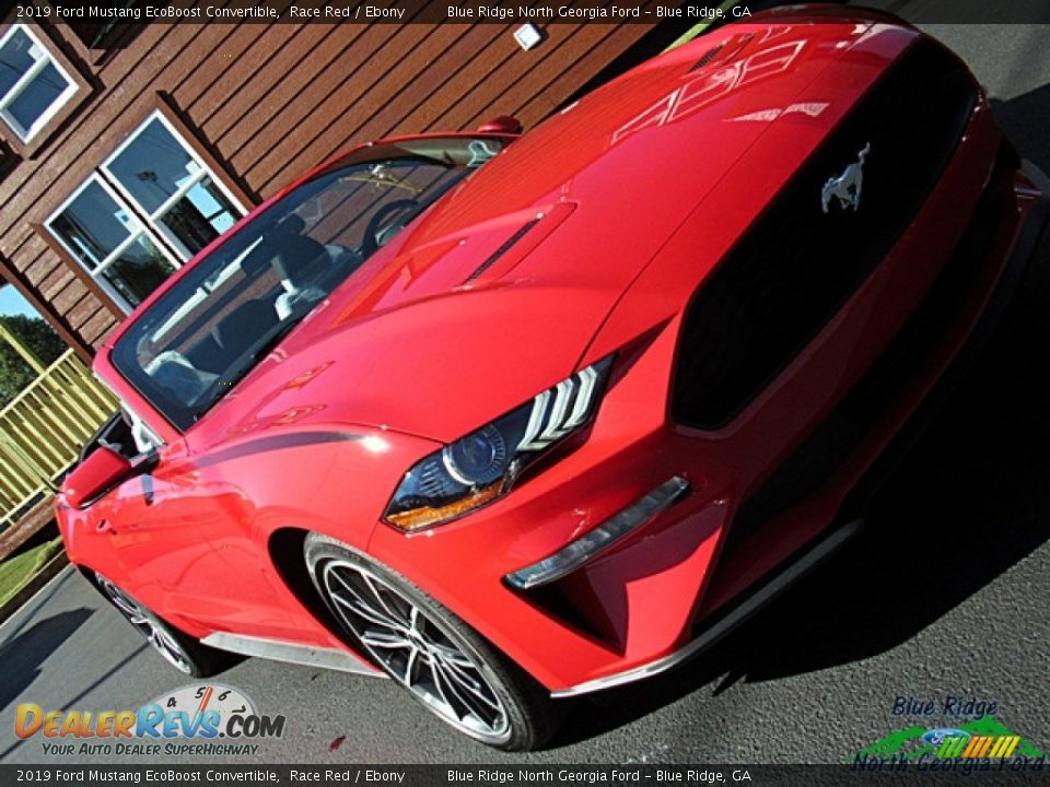 2019 Ford Mustang EcoBoost Convertible Race Red / Ebony Photo #29