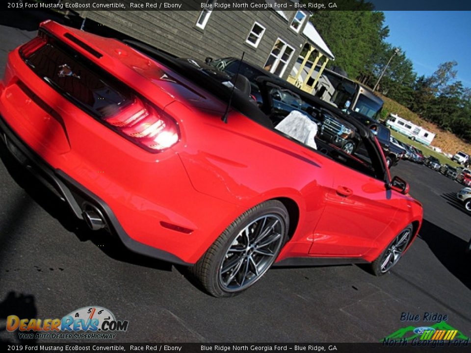 2019 Ford Mustang EcoBoost Convertible Race Red / Ebony Photo #30