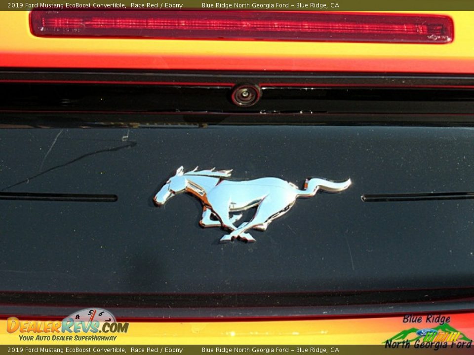 2019 Ford Mustang EcoBoost Convertible Race Red / Ebony Photo #32