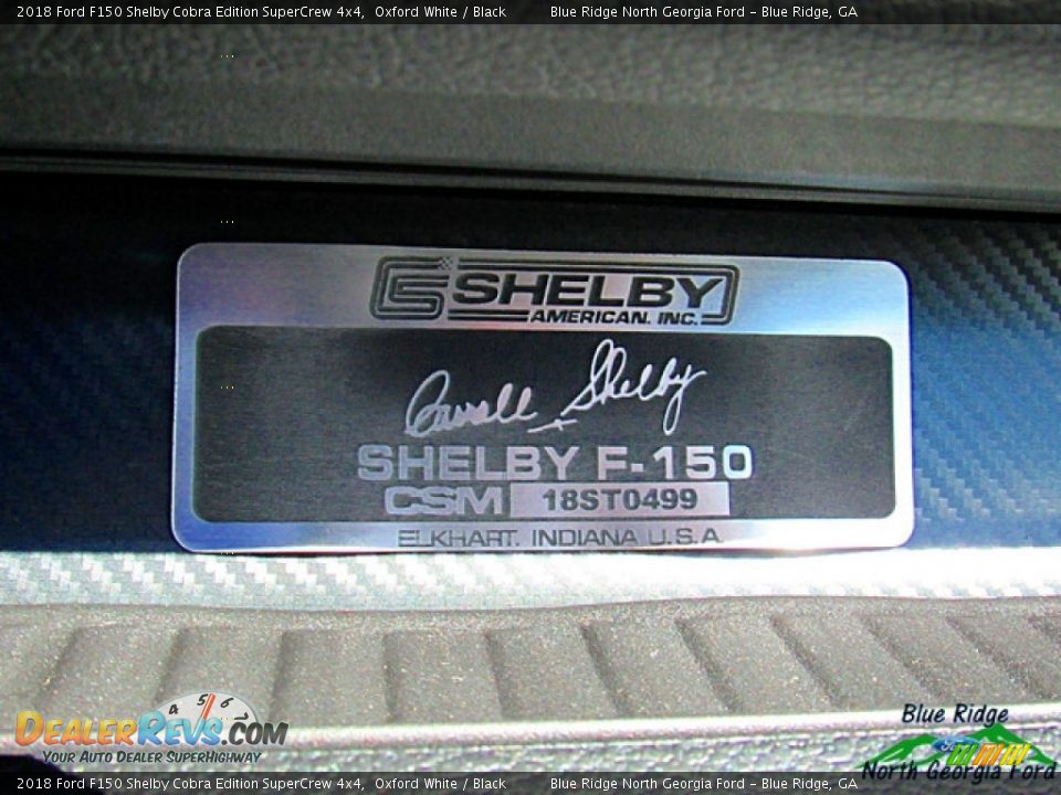 2018 Ford F150 Shelby Cobra Edition SuperCrew 4x4 Oxford White / Black Photo #32