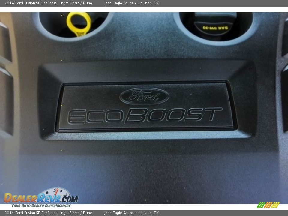 2014 Ford Fusion SE EcoBoost Ingot Silver / Dune Photo #28