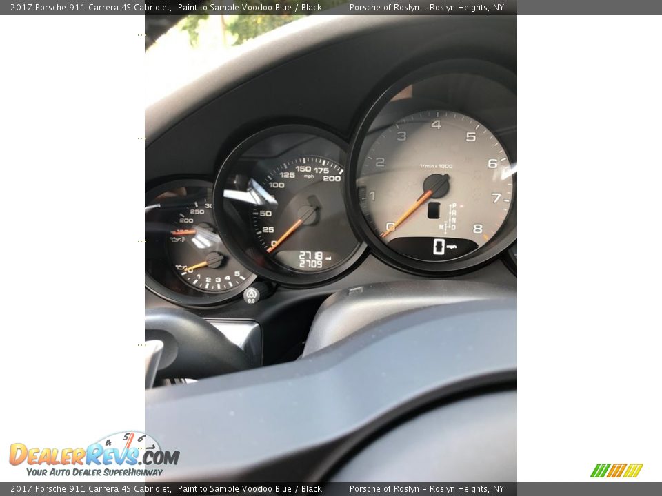 2017 Porsche 911 Carrera 4S Cabriolet Gauges Photo #20