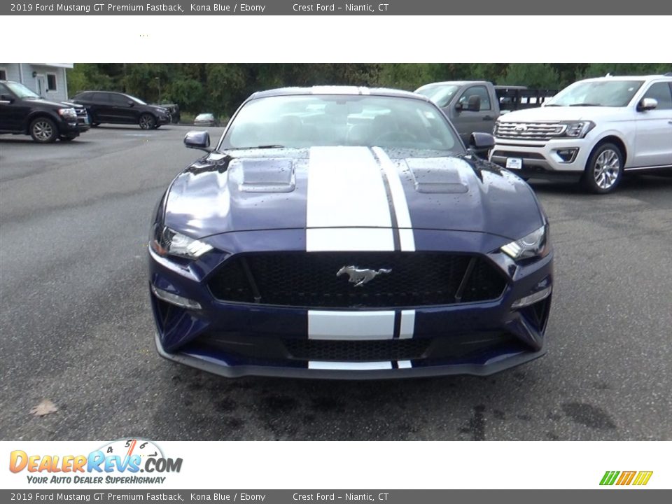 2019 Ford Mustang GT Premium Fastback Kona Blue / Ebony Photo #2