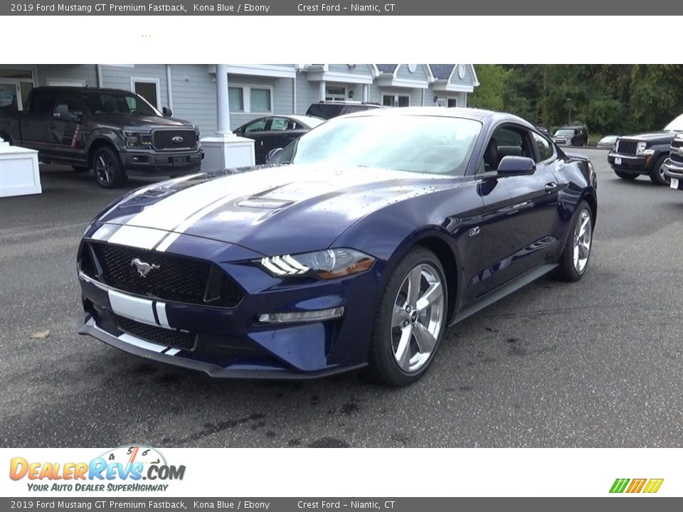 2019 Ford Mustang GT Premium Fastback Kona Blue / Ebony Photo #3