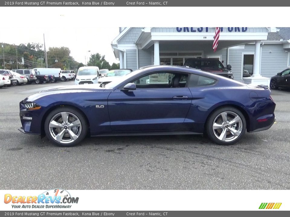2019 Ford Mustang GT Premium Fastback Kona Blue / Ebony Photo #4