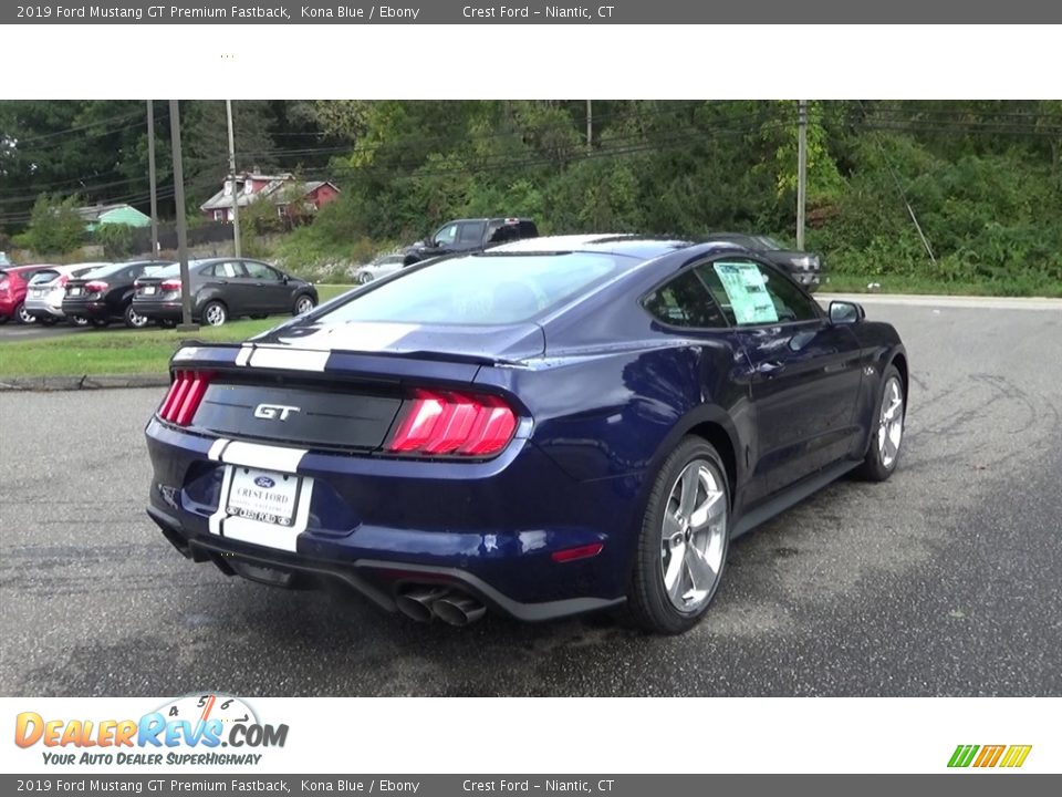 2019 Ford Mustang GT Premium Fastback Kona Blue / Ebony Photo #7