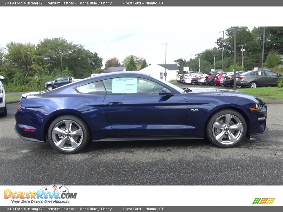 Kona Blue 2019 Ford Mustang GT Premium Fastback Photo #8
