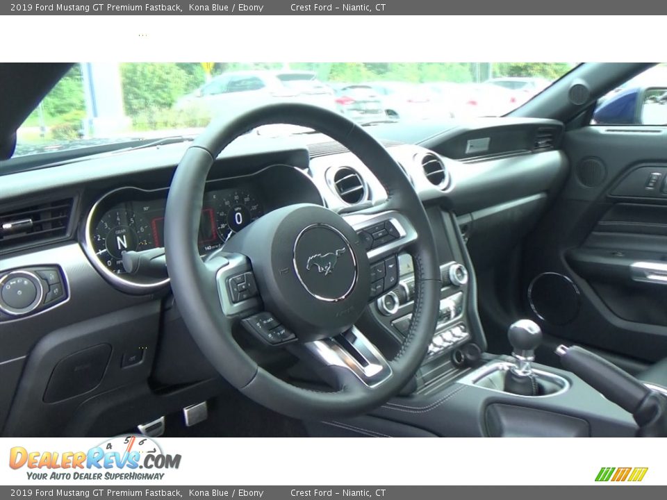 2019 Ford Mustang GT Premium Fastback Kona Blue / Ebony Photo #10