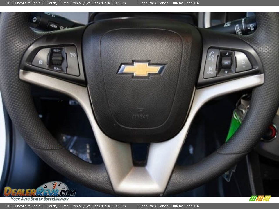 2013 Chevrolet Sonic LT Hatch Summit White / Jet Black/Dark Titanium Photo #14