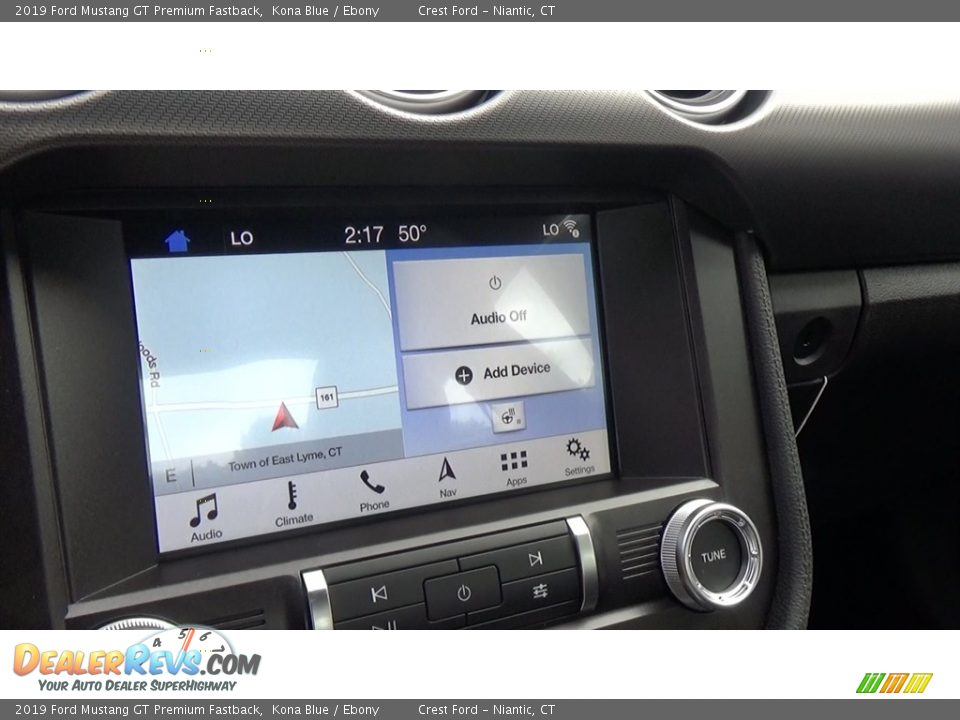 2019 Ford Mustang GT Premium Fastback Kona Blue / Ebony Photo #14