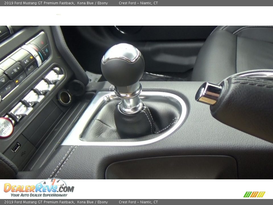 2019 Ford Mustang GT Premium Fastback Kona Blue / Ebony Photo #16