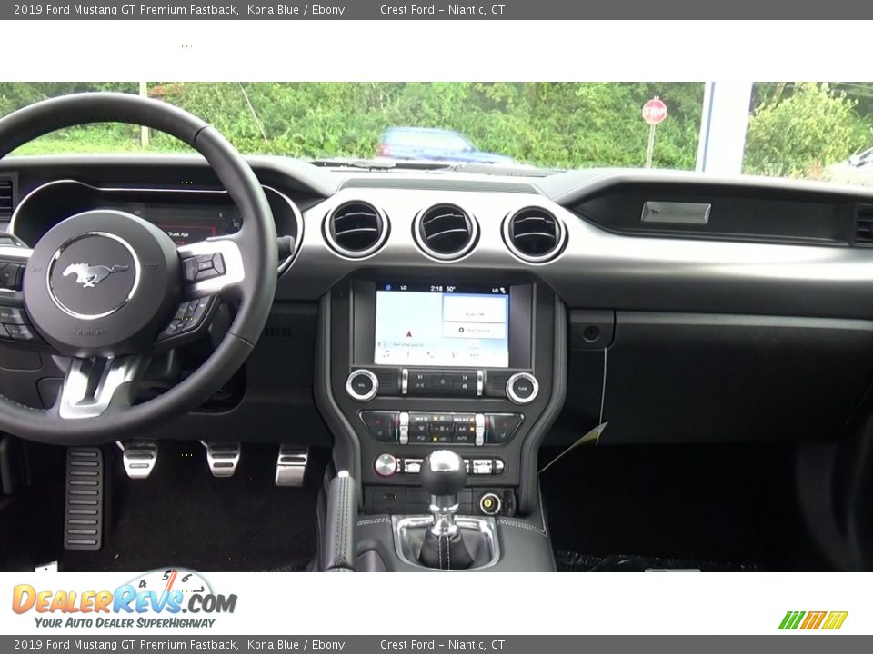 2019 Ford Mustang GT Premium Fastback Kona Blue / Ebony Photo #18