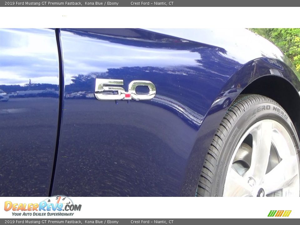 2019 Ford Mustang GT Premium Fastback Kona Blue / Ebony Photo #24