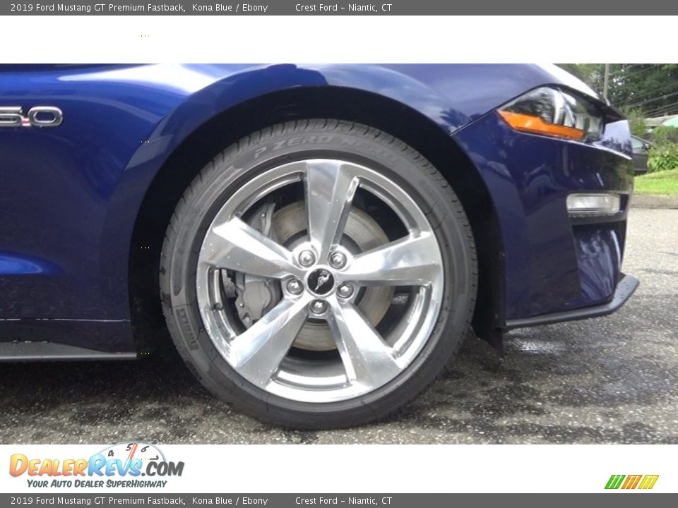 2019 Ford Mustang GT Premium Fastback Kona Blue / Ebony Photo #25