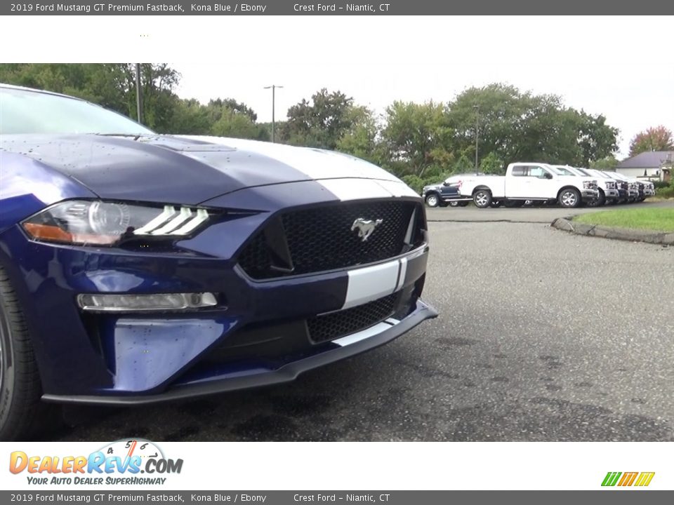 2019 Ford Mustang GT Premium Fastback Kona Blue / Ebony Photo #26