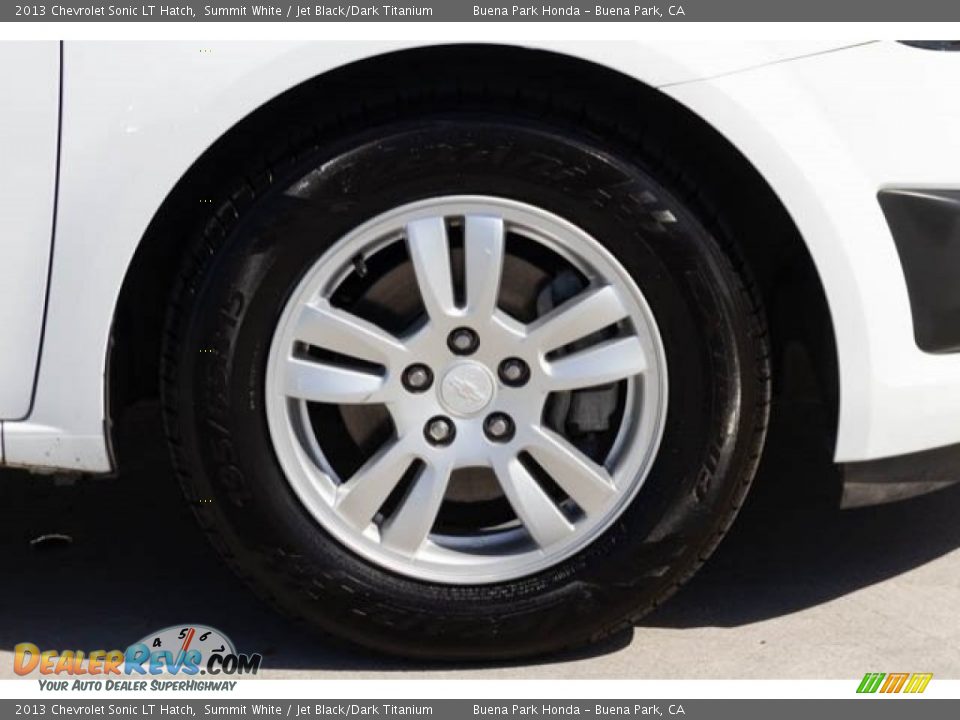 2013 Chevrolet Sonic LT Hatch Summit White / Jet Black/Dark Titanium Photo #33