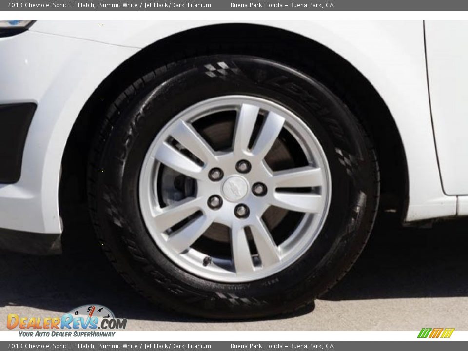 2013 Chevrolet Sonic LT Hatch Summit White / Jet Black/Dark Titanium Photo #35