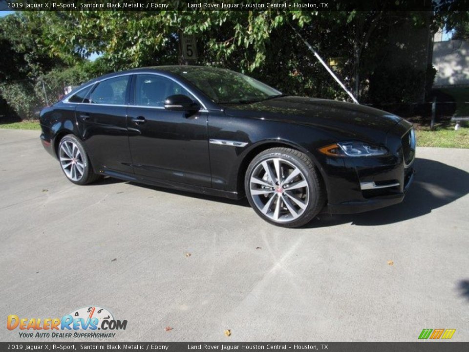 Santorini Black Metallic 2019 Jaguar XJ R-Sport Photo #1