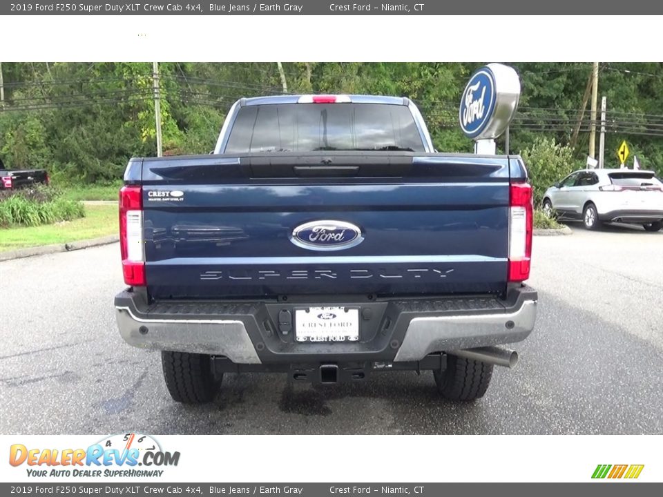 2019 Ford F250 Super Duty XLT Crew Cab 4x4 Blue Jeans / Earth Gray Photo #6