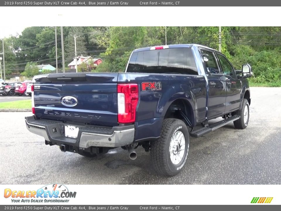 2019 Ford F250 Super Duty XLT Crew Cab 4x4 Blue Jeans / Earth Gray Photo #7