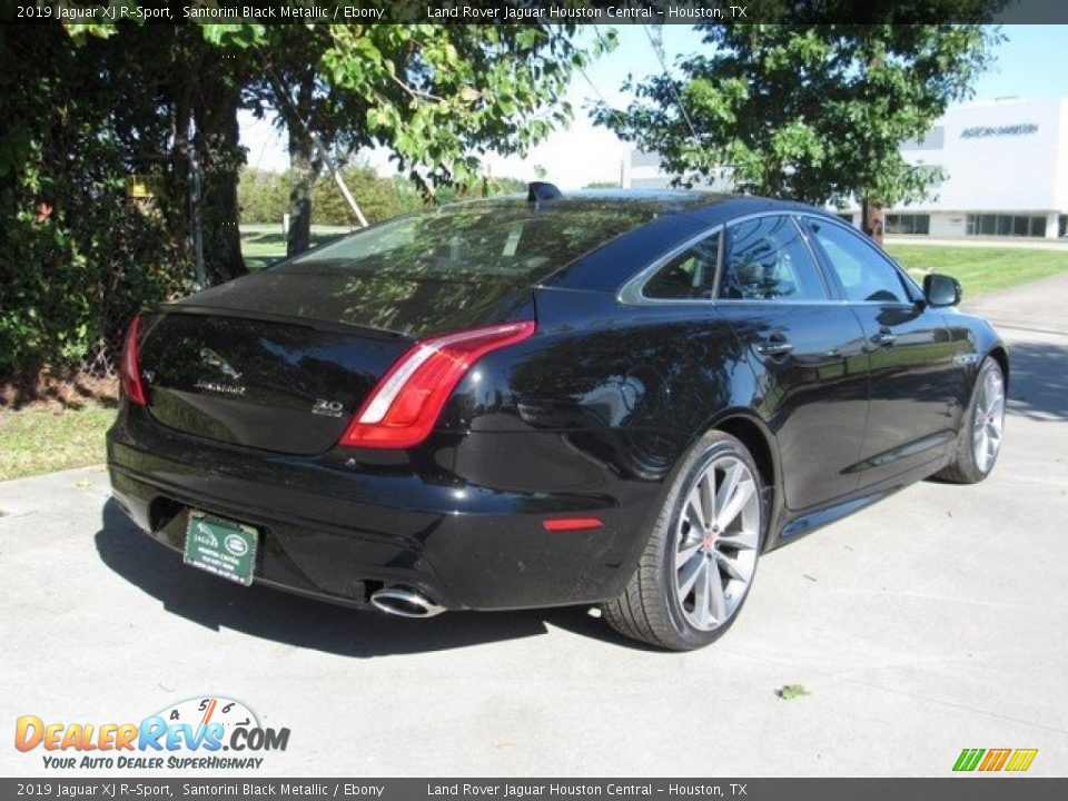 2019 Jaguar XJ R-Sport Santorini Black Metallic / Ebony Photo #7