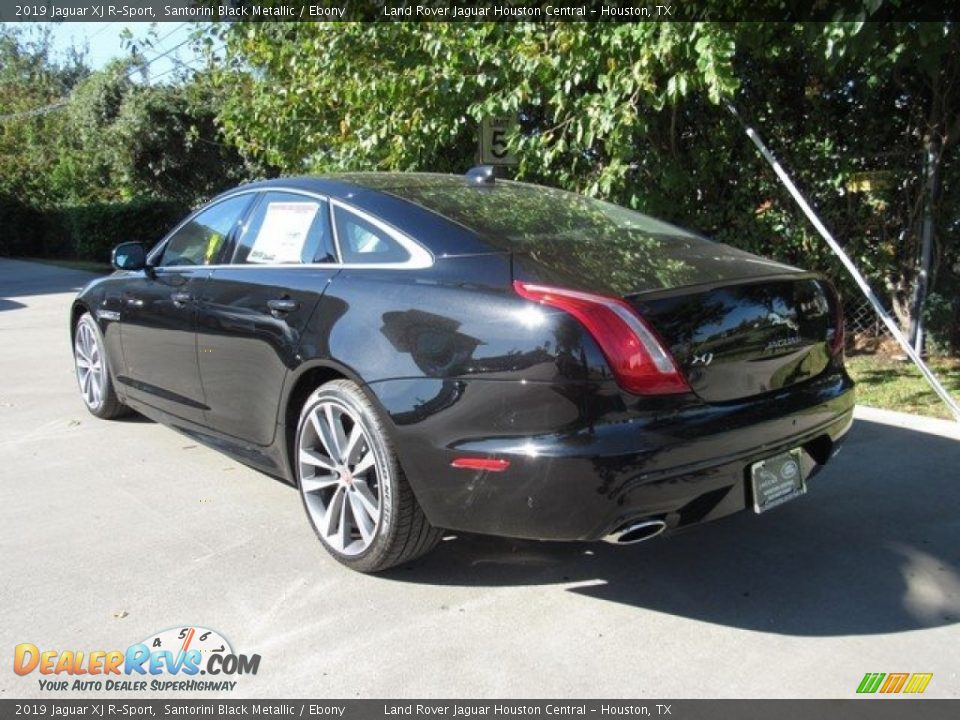 2019 Jaguar XJ R-Sport Santorini Black Metallic / Ebony Photo #12