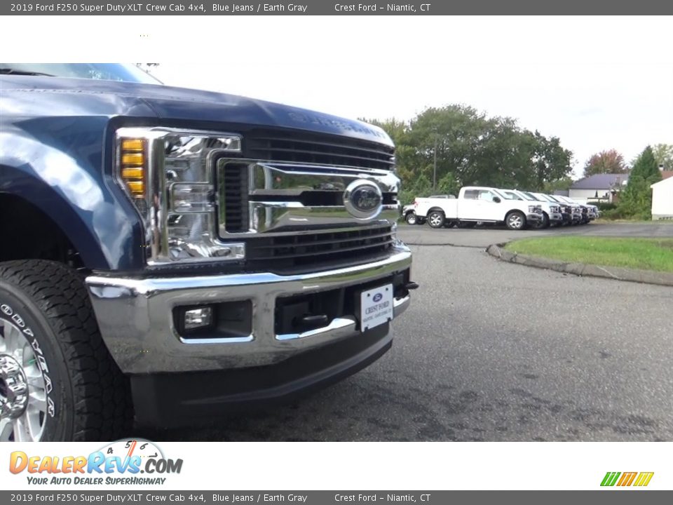 2019 Ford F250 Super Duty XLT Crew Cab 4x4 Blue Jeans / Earth Gray Photo #27