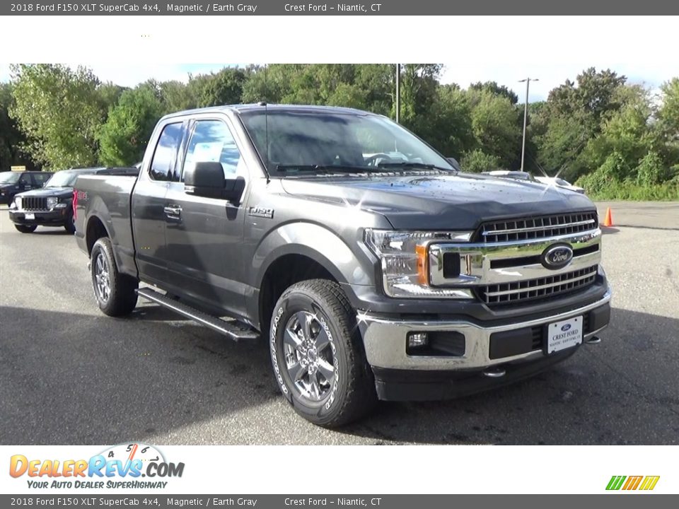 2018 Ford F150 XLT SuperCab 4x4 Magnetic / Earth Gray Photo #1