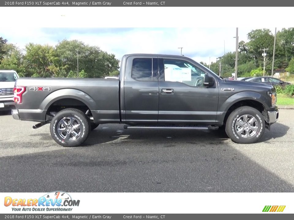 2018 Ford F150 XLT SuperCab 4x4 Magnetic / Earth Gray Photo #8