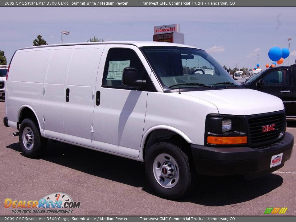 2009 GMC Savana Van 3500 Cargo Summit White / Medium Pewter Photo #1
