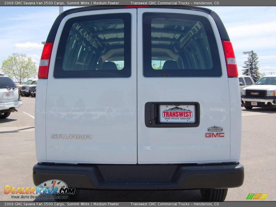 2009 GMC Savana Van 3500 Cargo Summit White / Medium Pewter Photo #3