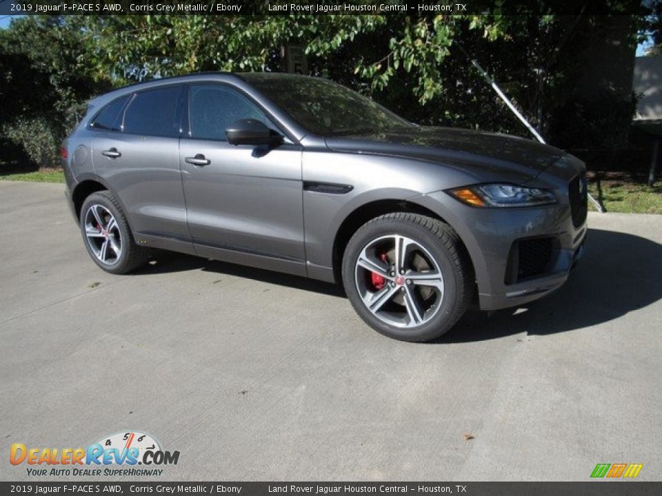 2019 Jaguar F-PACE S AWD Corris Grey Metallic / Ebony Photo #1