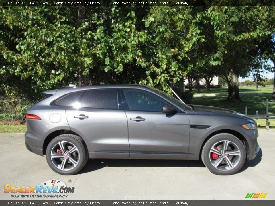 2019 Jaguar F-PACE S AWD Corris Grey Metallic / Ebony Photo #6