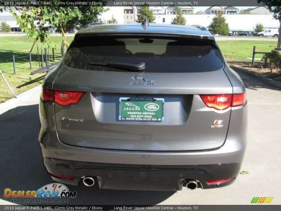 2019 Jaguar F-PACE S AWD Corris Grey Metallic / Ebony Photo #8