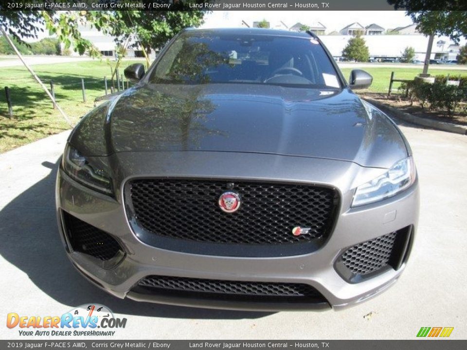 2019 Jaguar F-PACE S AWD Corris Grey Metallic / Ebony Photo #9